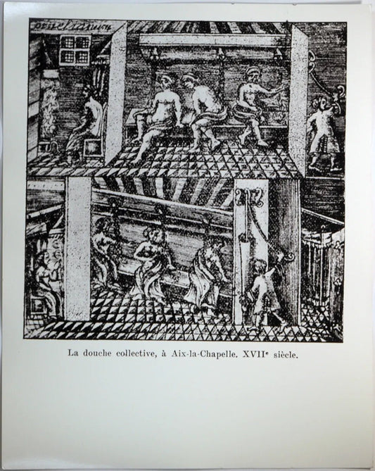 Francia Docce collettive XVII secolo Ft 34791 - Stampa 30x24 cm - Farabola Stampa ai sali d'argento