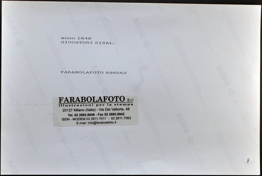 Giocatori Sisal 1948 Ft 1780 - Stampa 20x30 cm - Farabola Stampa digitale