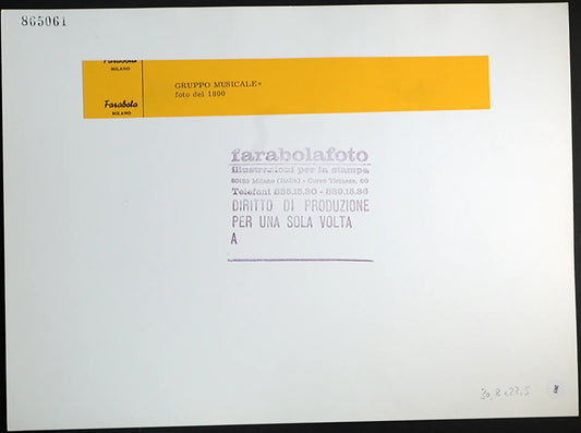 Gruppo Musicale 1800 Ft 285 - Stampa 20x30 cm - Farabola Stampa ai sali d'argento