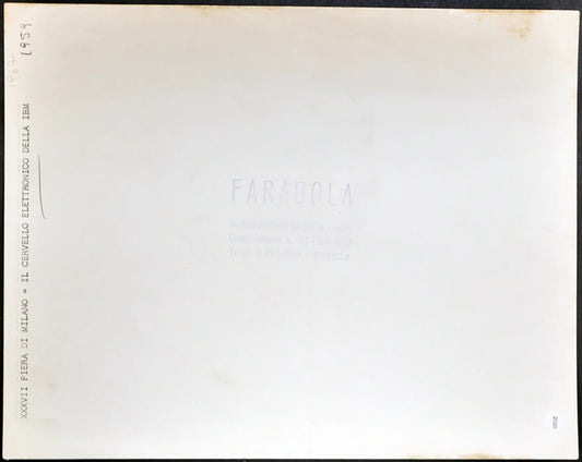 IBM Cervello Elettronico 1959 Ft 2020 - Stampa 21x27 cm - Farabola Stampa ai sali d'argento
