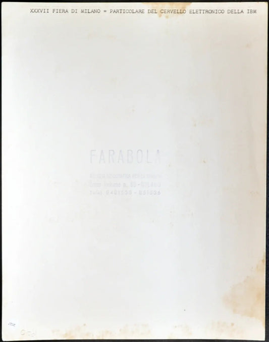 IBM Cervello Elettronico 1959 Ft 2027 - Stampa 21x27 cm - Farabola Stampa ai sali d'argento