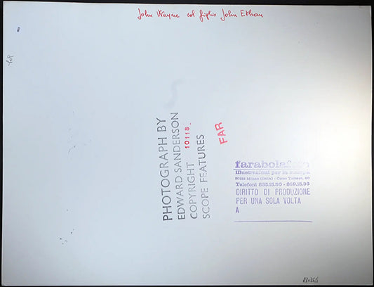 John Wayne e il figlio anni 70 Ft 803 - Stampa 27x37 cm - Farabola Stampa ai sali d'argento