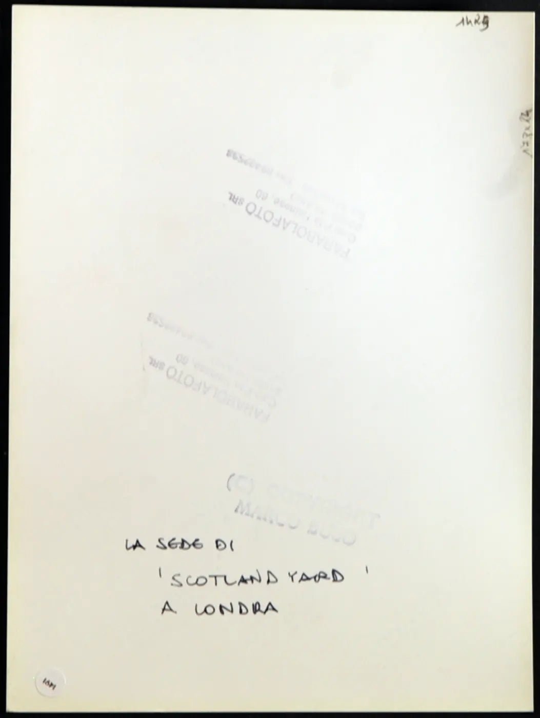 Londra Scotland Yard anni 90 Ft 1491 - Stampa 24x18 cm - Farabola Stampa ai sali d'argento