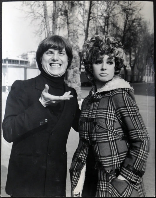 Loretta Goggi e Franco Rosi 1971 Ft 2211 - Stampa 21x27 cm - Farabola Stampa ai sali d'argento