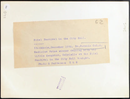 Francis Crick Nobel 1962 Ft 1151 - Stampa 20x15 cm - Farabola Stampa ai sali d'argento