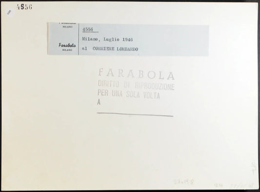 Corriere Lombardo Milano 1946 Ft 1106 - Stampa 21x27 cm - Farabola Stampa ai sali d'argento