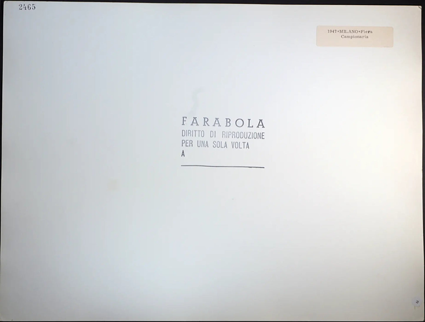 Milano Fiera Campionaria 1947 Ft 72 - Stampa 30x40 cm - Farabola Stampa ai sali d'argento