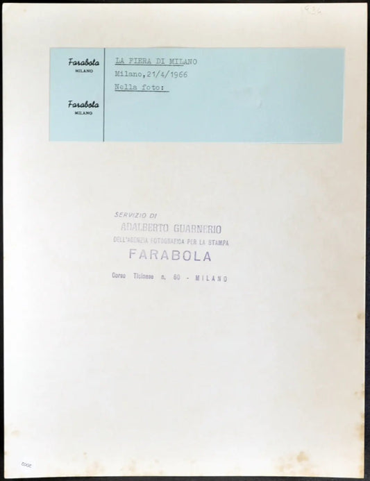Fiera Campionaria Milano 1966 Ft 2002 - Stampa 21x27 cm - Farabola Stampa ai sali d'argento