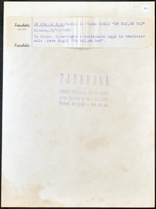 Fiera degli Oh bei, oh bei Milano 1955 Ft 1873 - Stampa 24x18 cm - Farabola Stampa ai sali d'argento