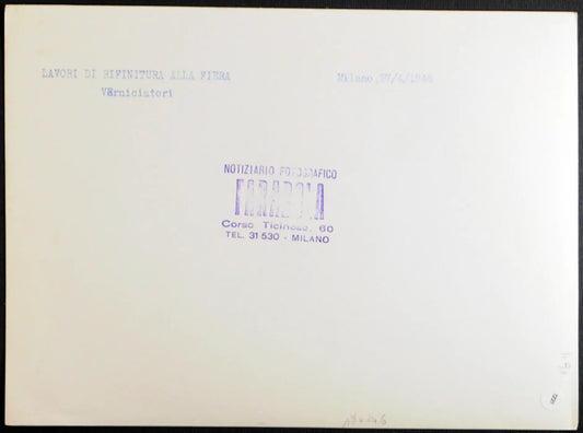 Lavori alla Fiera Milano 1948 Ft 1221 - Stampa 24x18 cm - Farabola Stampa ai sali d'argento