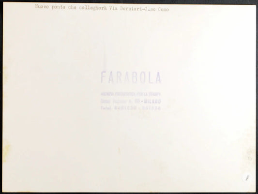 Ponte tra via Borsieri e Corso Como Milano Ft 1366 - Stampa 24x18 cm - Farabola Stampa ai sali d'argento