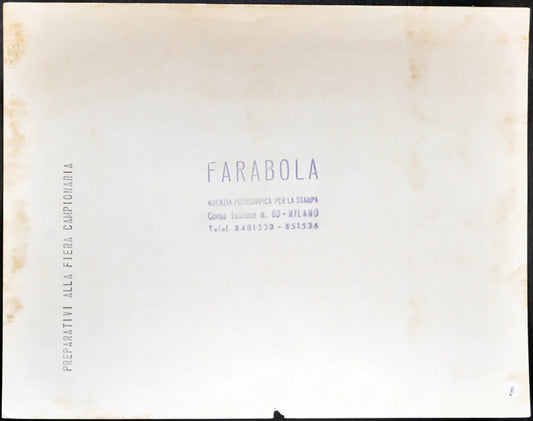 Preparativi per Fiera Campionaria Milano Ft 1964 - Stampa 21x27 cm - Farabola Stampa ai sali d'argento