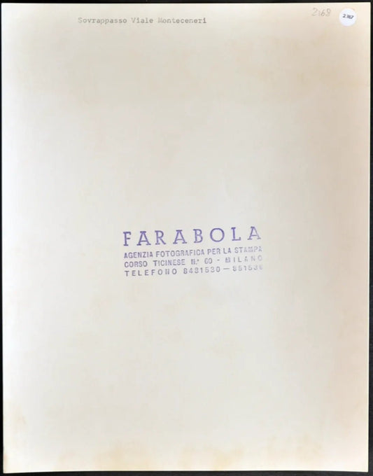 Milano Sovrappasso Viale Monteceneri Ft 2187 - Stampa 21x27 cm - Farabola Stampa ai sali d'argento