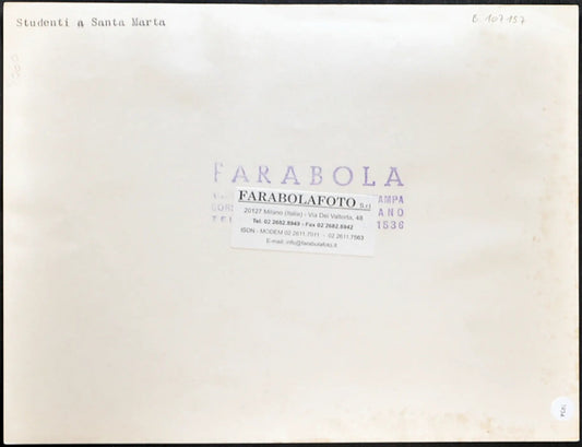 Studenti a Santa Marta Milano anni 60 Ft 1934 - Stampa 24x18 cm - Farabola Stampa ai sali d'argento