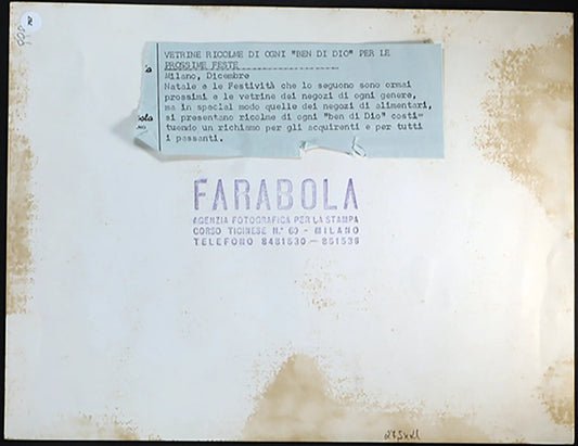 Vetrine Natalizie Milano anni 60 Ft 787 - Stampa 21x27 cm - Farabola Stampa ai sali d'argento