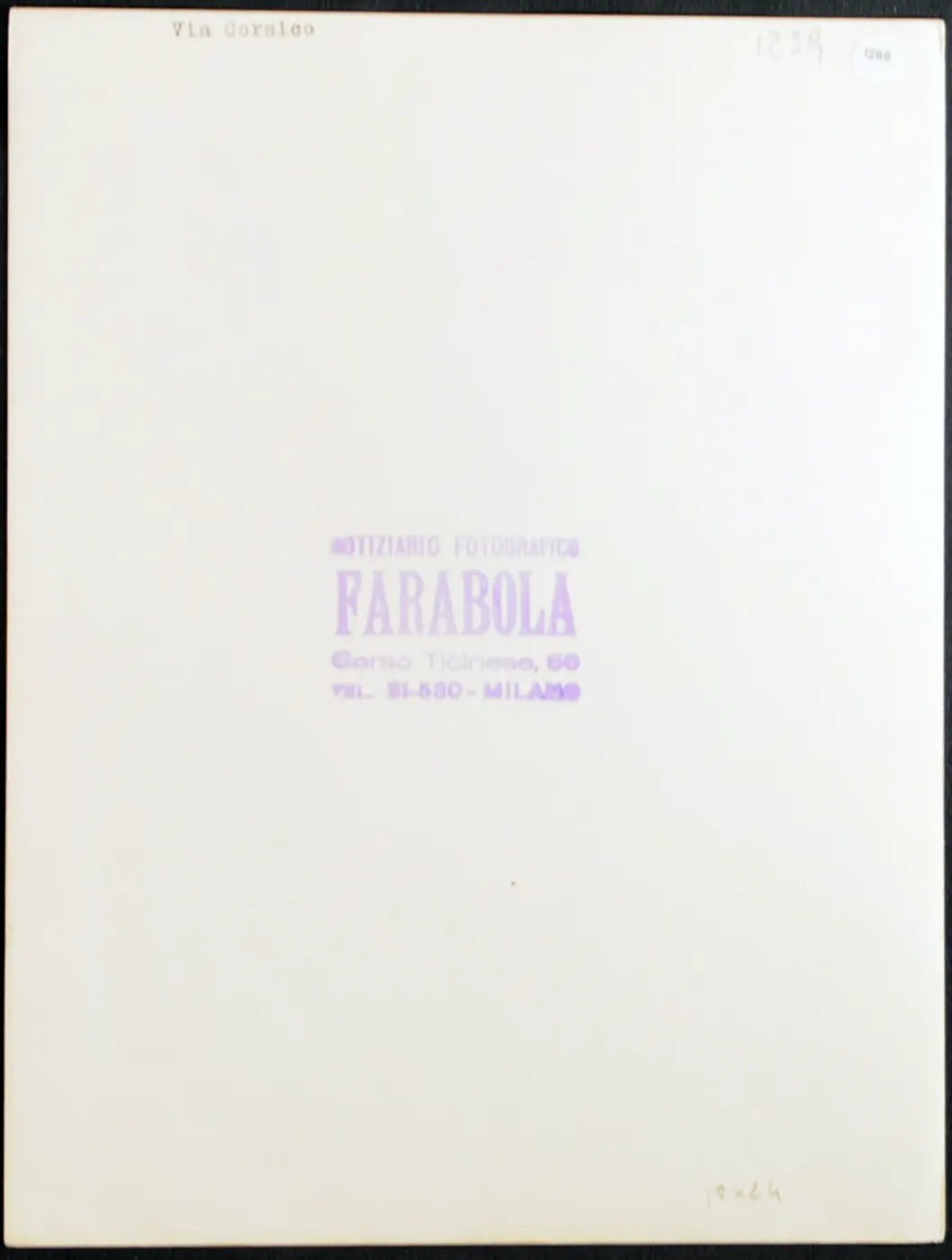 Via Corsico Milano anni 60 Ft 1288 - Stampa 24x18 cm - Farabola Stampa ai sali d'argento