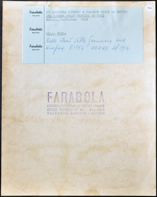Mostra sul cinema Cinepresa Eitel del 1914 Ft 2048 - Stampa 21x27 cm - Farabola Stampa ai sali d'argento