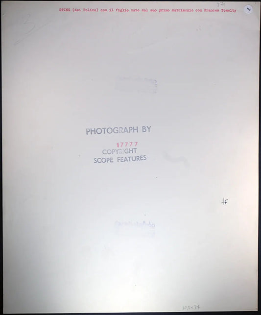 Sting anni 80 Ft 905 - Stampa 30x40 cm - Farabola Stampa ai sali d'argento
