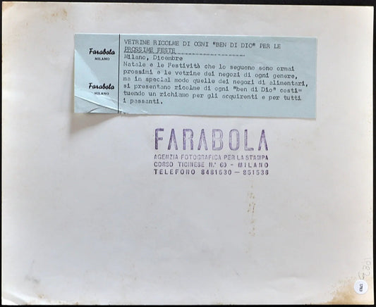 Natale Vetrine con cotechini anni 60 Ft 1783 - Stampa 21x27 cm - Farabola Stampa ai sali d'argento