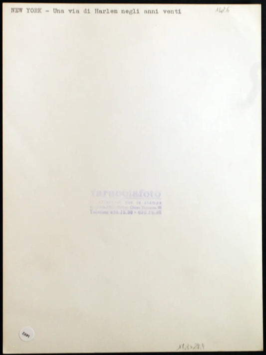 New York Harlem anni 20 Ft 1492 - Stampa 24x18 cm - Farabola Stampa ai sali d'argento