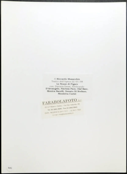 Le Nozze di Figaro 1998 Ft 1678 - Stampa 24x18 cm - Farabola Stampa ai sali d'argento