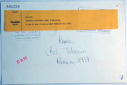 Parigi Rivista al Bal Tabarin 1937 Ft 34802 - Stampa 24x18 cm - Farabola Stampa ai sali d'argento