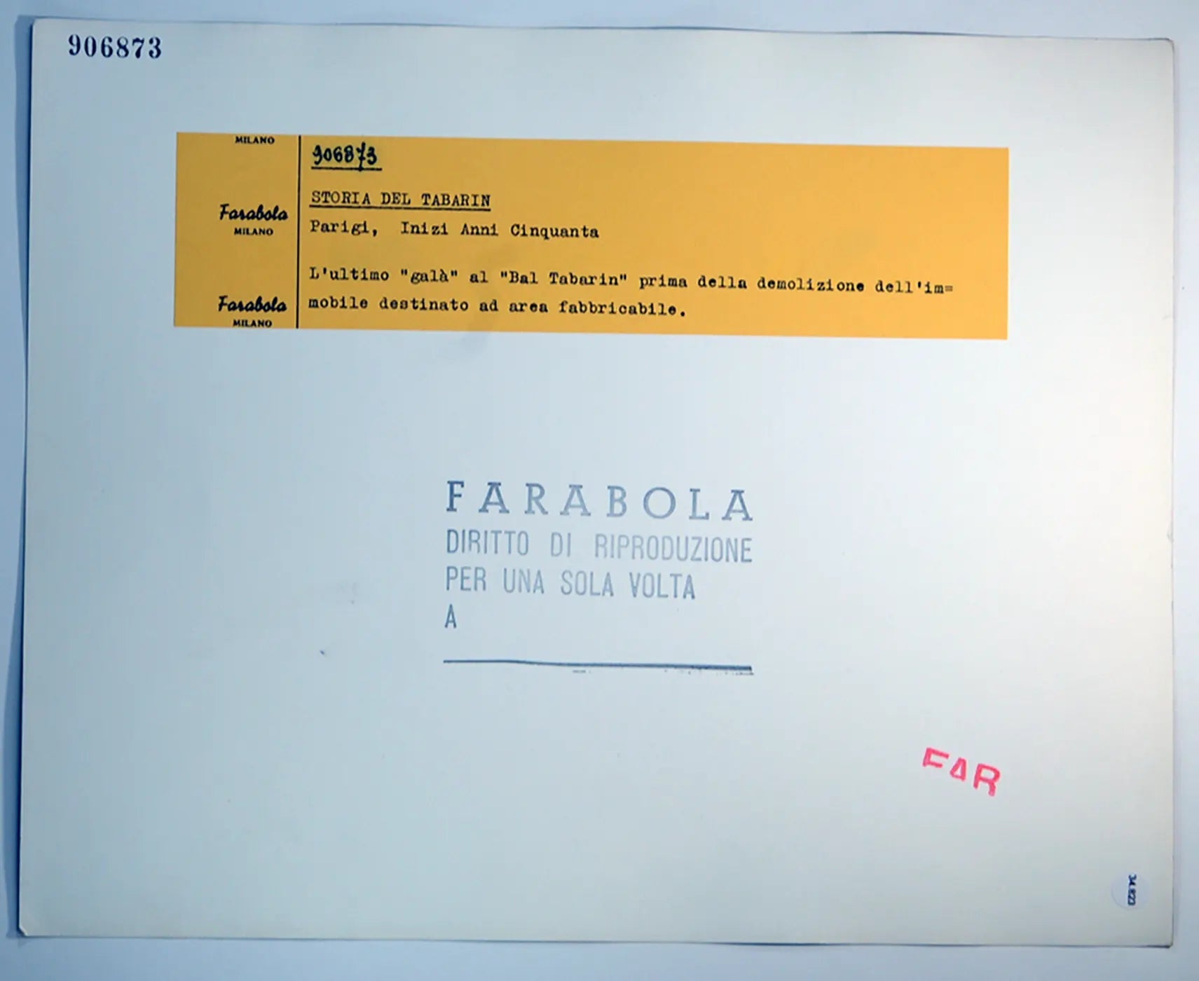 Parigi Ultimo gala al Bal Tabarin Ft 34823 - Stampa 30x24 cm - Farabola Stampa ai sali d'argento