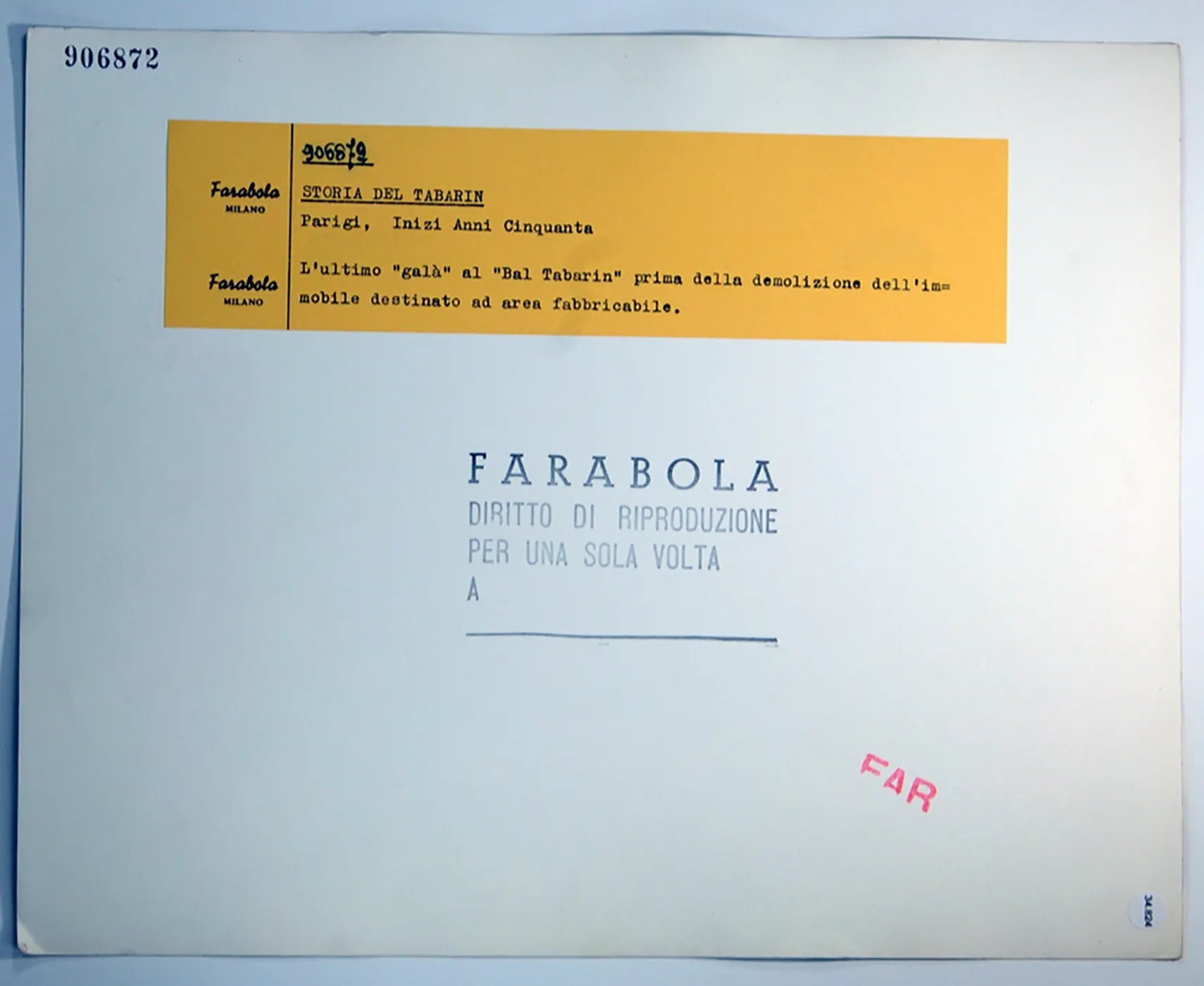 Parigi Ultimo gala al Bal Tabarin Ft 34824 - Stampa 30x24 cm - Farabola Stampa ai sali d'argento