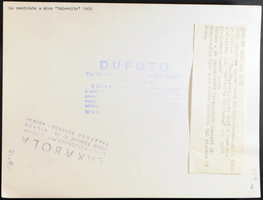 Roma Concorrenti Televolto 1968 Ft 1135 - Stampa 24x18 cm - Farabola Stampa ai sali d'argento
