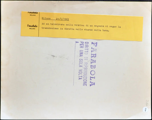 Sbarco sulla Luna in diretta Tv 1968 Ft 2199 - Stampa 21x27 cm - Farabola Stampa ai sali d'argento