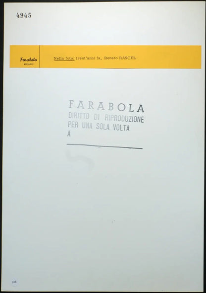 Renato Rascel anni 40 Ft 205 - Stampa 30x24 cm - Farabola Stampa ai sali d'argento