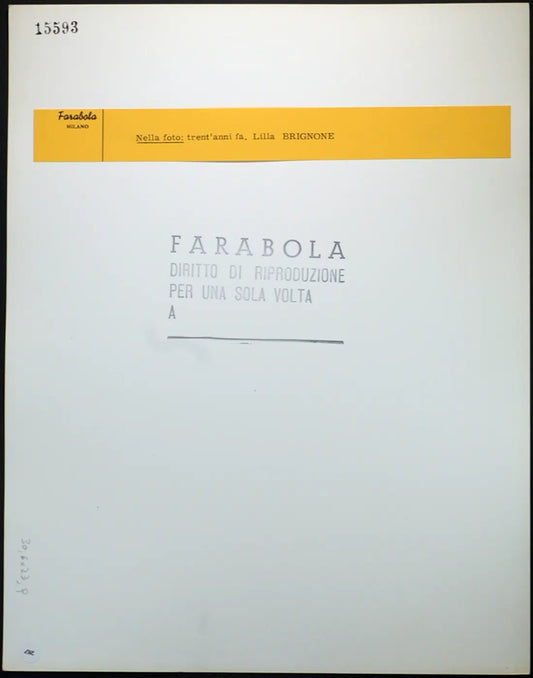 Lilla Brignone anni 40 Ft 287 - Stampa 30x24 cm - Farabola Stampa ai sali d'argento