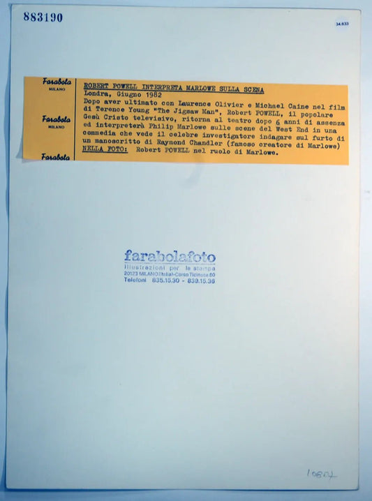 Robert Powell è Marlowe Ft 34833 - Stampa 30x24 cm - Farabola Stampa ai sali d'argento