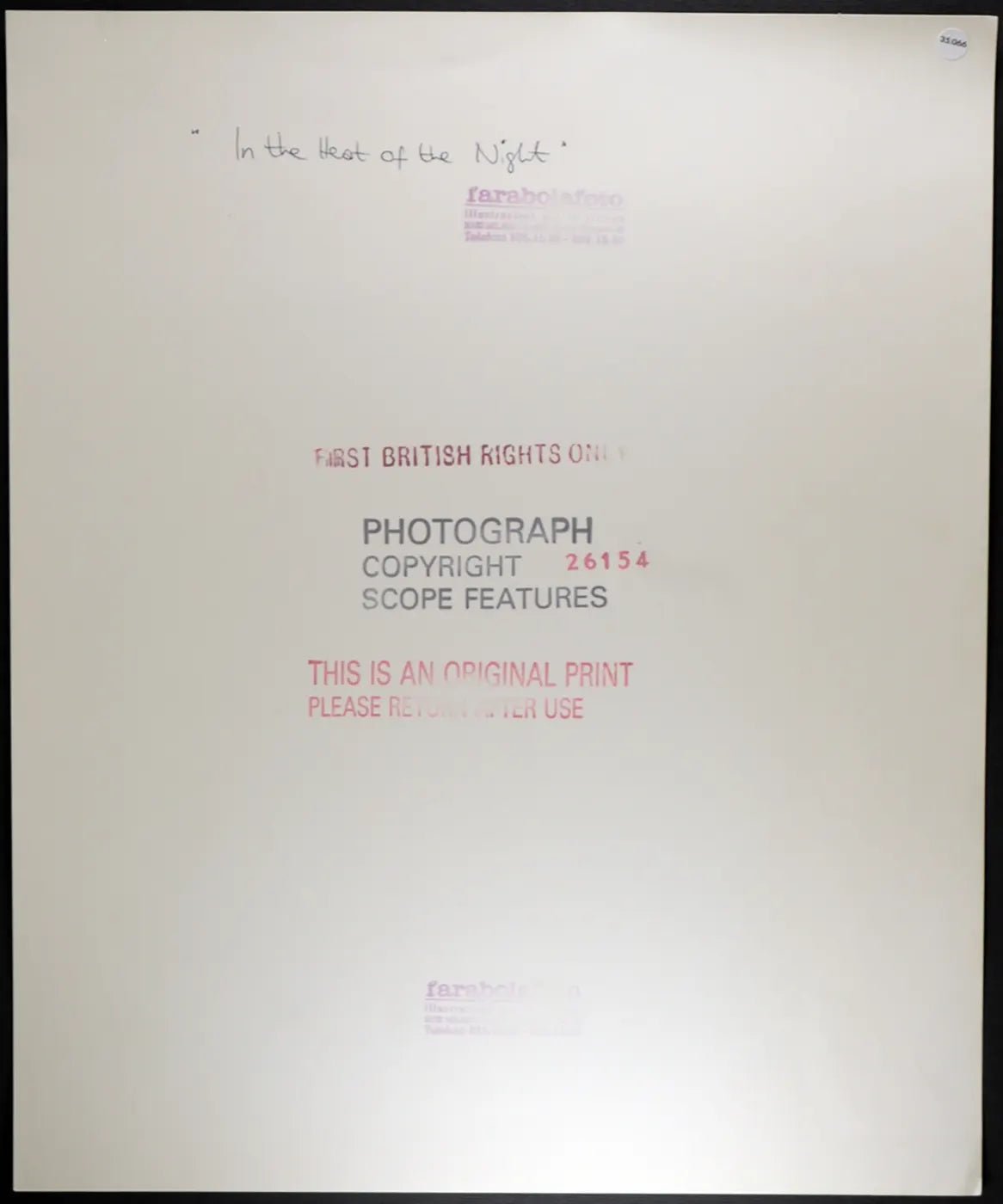 Carroll O'Connor Ispettore Tibbs Ft 35066 - Stampa 27x37 cm - Farabola Stampa ai sali d'argento