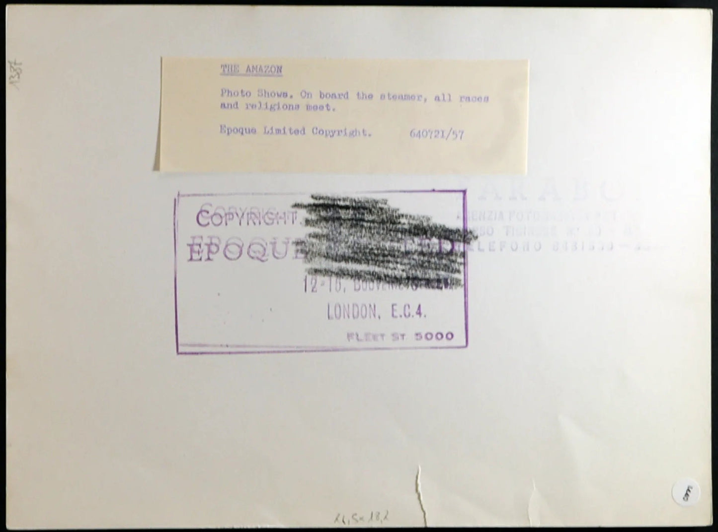 Viaggi A bordo di una nave 1964 Ft 1440 - Stampa 24x18 cm - Farabola Stampa ai sali d'argento