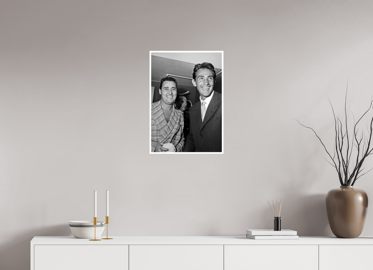 ISO A2 (42 x 59,4 cm), Solo stampa Alberto Sordi e Walter Chiari, 1952