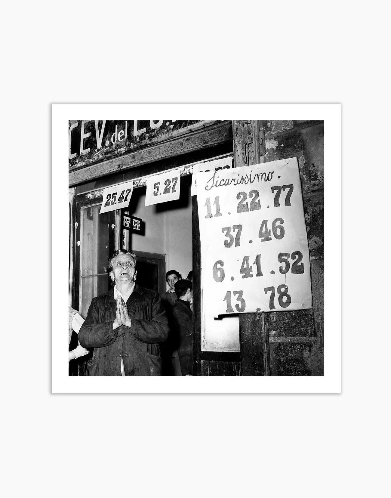 Ricevitoria del Lotto, Napoli 1956