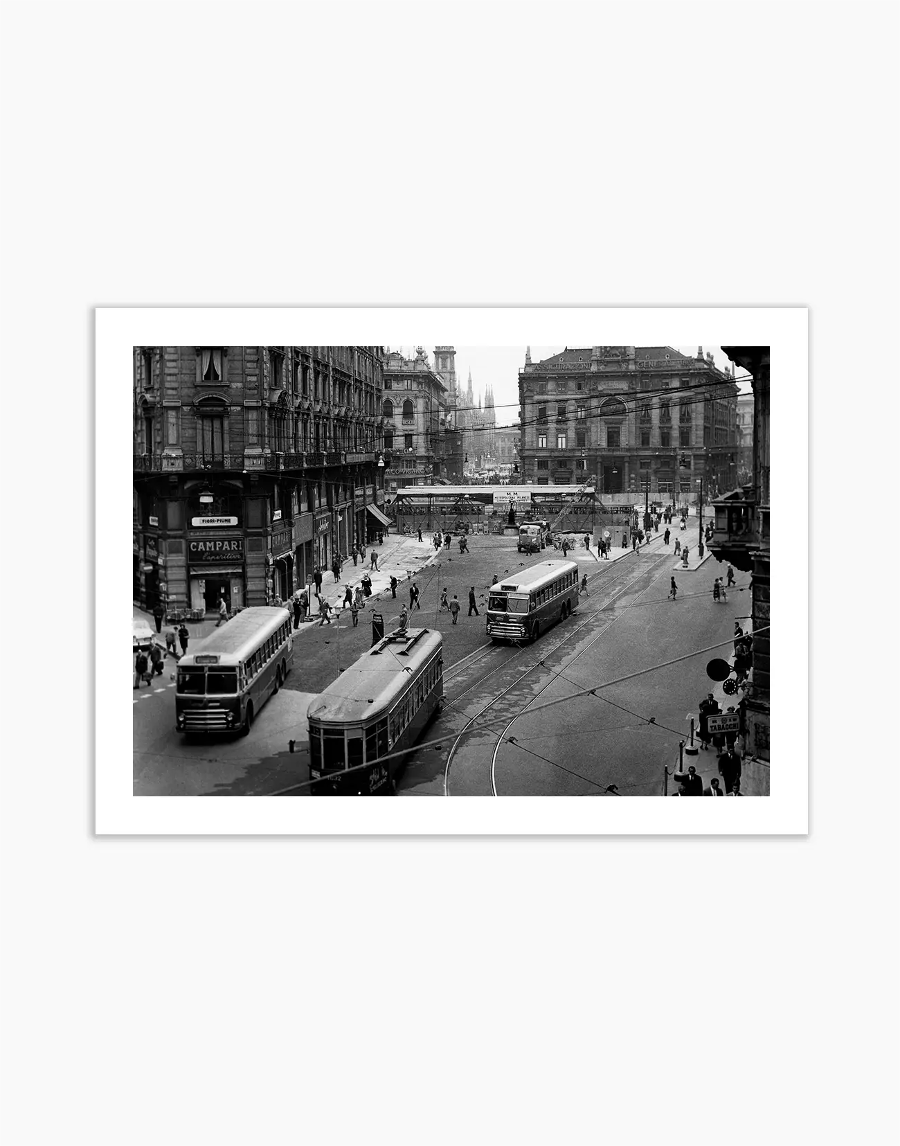 Piazza Cordusio, Milano 1960