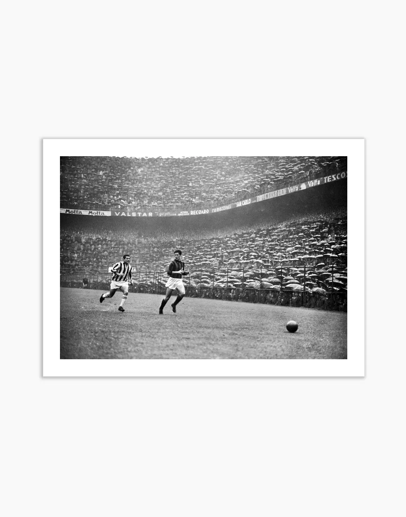 Maldini e Stivanello, Milan-Juventus 1957