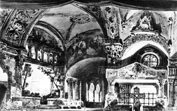 Scena dell'opera Don Carlos di Giuseppe Verdi, XIX secolo