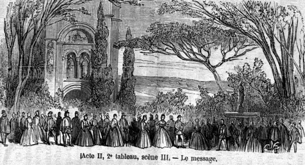 Scena dell'opera Don Carlos di Giuseppe Verdi, XIX secolo