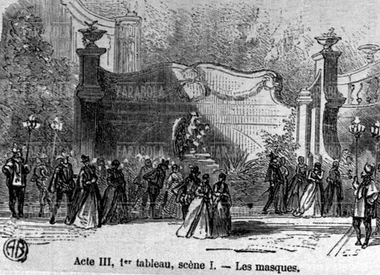 Scena dell'opera Don Carlos di Giuseppe Verdi, XIX secolo