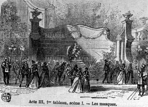 Scena dell'opera Don Carlos di Giuseppe Verdi, XIX secolo