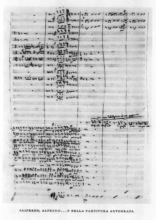 Partitura autografa di Alfredo, Alfredo di Giuseppe Verdi, XIX secolo