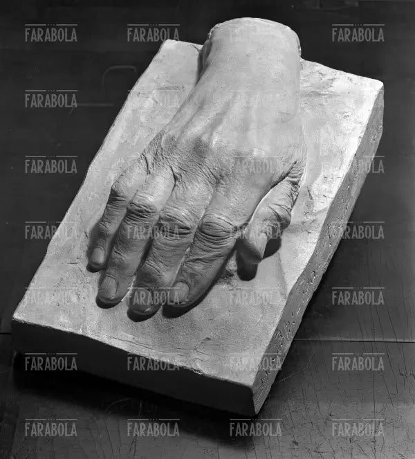 Calco della mano destra di Giuseppe Verdi, XIX secolo