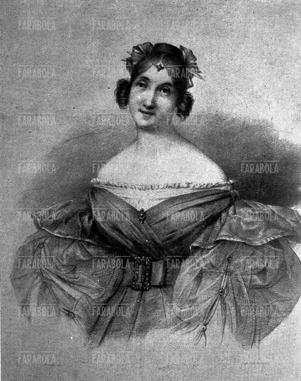 Ritratto di Giuseppina Strepponi, seconda moglie di Giuseppe Verdi, XIX secolo