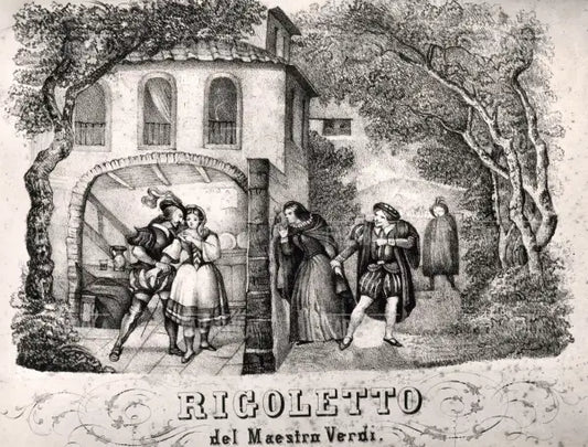 Scena dell'opera Rigoletto di Giuseppe Verdi, XIX secolo
