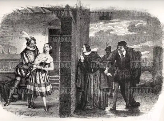 Scena dell'opera Rigoletto di Giuseppe Verdi, XIX secolo