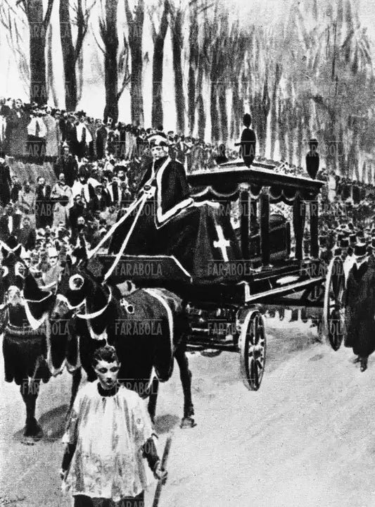 Trasporto della salma di Giuseppe Verdi al Cimitero Monumentale, Funerali di Giuseppe Verdi, Milano, 1901