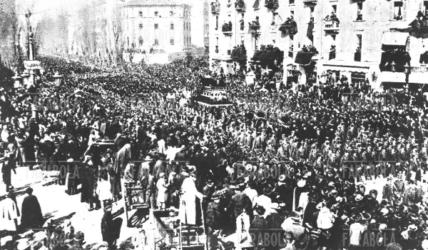 Corteo funebre per Giuseppe Verdi e Giuseppina Strepponi, Traslazione alla Casa di Riposo per Musicisti, Milano, 1901